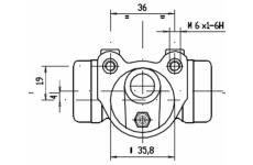 Válec kolové brzdy MOTAQUIP VWC272
