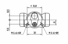 Válec kolové brzdy MOTAQUIP VWC453