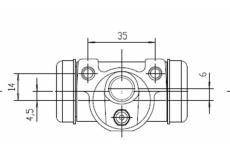 Válec kolové brzdy MOTAQUIP VWC575