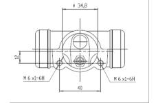Válec kolové brzdy MOTAQUIP VWC665