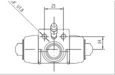 Válec kolové brzdy MOTAQUIP VWC675