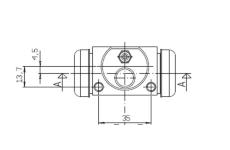 Válec kolové brzdy MOTAQUIP VWC785