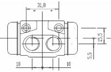 Válec kolové brzdy MOTAQUIP VWC828