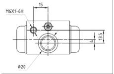 Válec kolové brzdy MOTAQUIP VWC864