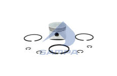 Sada pístních kroužků, kompresor SAMPA 040.933