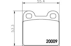 Sada brzdových destiček, kotoučová brzda HELLA PAGID 8DB 355 006-991