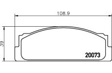 Sada brzdových destiček, kotoučová brzda HELLA PAGID 8DB 355 007-111