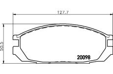 Sada brzdových destiček, kotoučová brzda HELLA PAGID 8DB 355 006-251