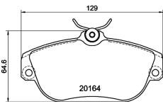 Sada brzdových destiček, kotoučová brzda HELLA PAGID 8DB 355 018-001