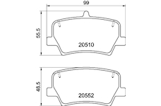 Sada brzdových destiček, kotoučová brzda HELLA PAGID 8DB 355 039-391