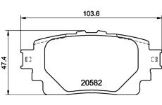 Sada brzdových destiček, kotoučová brzda HELLA PAGID 8DB 355 040-121