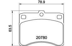 Sada brzdových destiček, kotoučová brzda HELLA PAGID 8DB 355 005-671