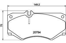 Sada brzdových destiček, kotoučová brzda HELLA PAGID 8DB 355 006-061