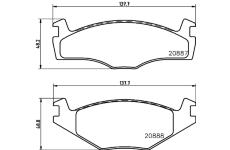 Sada brzdových destiček, kotoučová brzda HELLA PAGID 8DB 355 006-381