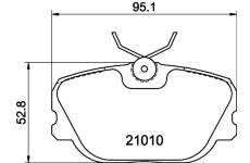 Sada brzdových destiček, kotoučová brzda HELLA PAGID 8DB 355 017-941