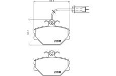 Sada brzdových destiček, kotoučová brzda HELLA PAGID 8DB 355 006-191