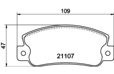 Sada brzdových destiček, kotoučová brzda HELLA PAGID 8DB 355 019-061