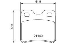 Sada brzdových destiček, kotoučová brzda HELLA PAGID 8DB 355 007-451