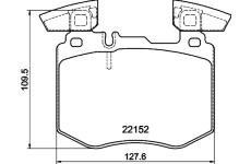 Sada brzdových destiček, kotoučová brzda HELLA PAGID 8DB 355 039-981