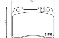 Sada brzdových destiček, kotoučová brzda HELLA PAGID 8DB 355 007-471