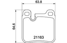 Sada brzdových destiček, kotoučová brzda HELLA PAGID 8DB 355 008-491