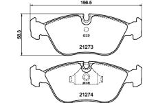 Sada brzdových destiček, kotoučová brzda HELLA PAGID 8DB 355 007-721