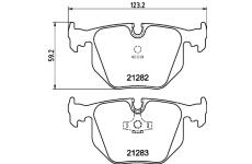 Sada brzdových destiček, kotoučová brzda HELLA PAGID 8DB 355 008-121