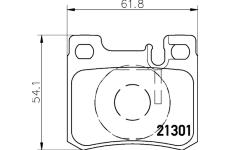 Sada brzdových destiček, kotoučová brzda HELLA PAGID 8DB 355 007-671