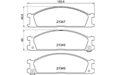 Sada brzdových destiček, kotoučová brzda HELLA PAGID 8DB 355 005-651