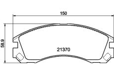 Sada brzdových destiček, kotoučová brzda HELLA PAGID 8DB 355 011-751