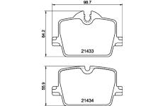 Sada brzdových destiček, kotoučová brzda HELLA PAGID 8DB 355 040-911