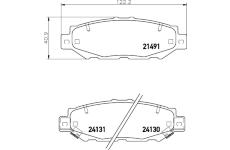 Sada brzdových destiček, kotoučová brzda HELLA PAGID 8DB 355 016-751