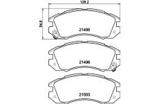 Sada brzdových destiček, kotoučová brzda HELLA PAGID 8DB 355 006-461