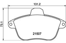 Sada brzdových destiček, kotoučová brzda HELLA PAGID 8DB 355 019-071