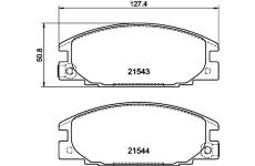 Sada brzdových destiček, kotoučová brzda HELLA PAGID 8DB 355 016-341