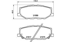 Sada brzdových destiček, kotoučová brzda HELLA PAGID 8DB 355 040-421