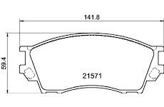 Sada brzdových destiček, kotoučová brzda HELLA PAGID 8DB 355 017-091