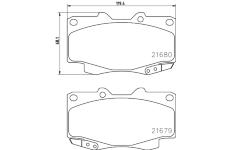 Sada brzdových destiček, kotoučová brzda HELLA PAGID 8DB 355 013-481