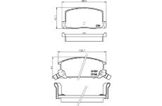 Sada brzdových destiček, kotoučová brzda HELLA PAGID 8DB 355 016-741