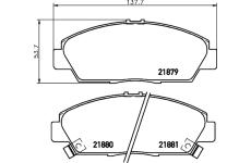 Sada brzdových destiček, kotoučová brzda HELLA PAGID 8DB 355 016-631