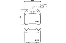 Sada brzdových destiček, kotoučová brzda HELLA PAGID 8DB 355 008-171