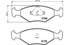 Sada brzdových destiček, kotoučová brzda HELLA PAGID 8DB 355 011-031