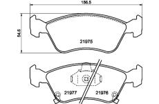 Sada brzdových destiček, kotoučová brzda HELLA PAGID 8DB 355 016-981