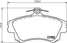 Sada brzdových destiček, kotoučová brzda HELLA PAGID 8DB 355 006-711