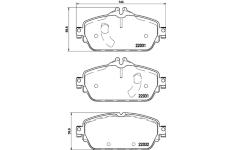 Sada brzdových destiček, kotoučová brzda HELLA PAGID 8DB 355 021-541