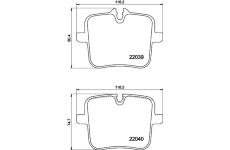 Sada brzdových destiček, kotoučová brzda HELLA PAGID 8DB 355 037-991