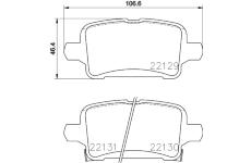 Sada brzdových destiček, kotoučová brzda HELLA PAGID 8DB 355 024-911