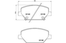 Sada brzdových destiček, kotoučová brzda HELLA PAGID 8DB 355 039-121