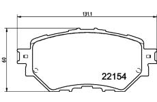 Sada brzdových destiček, kotoučová brzda HELLA PAGID 8DB 355 032-091