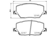 Sada brzdových destiček, kotoučová brzda HELLA PAGID 8DB 355 024-711